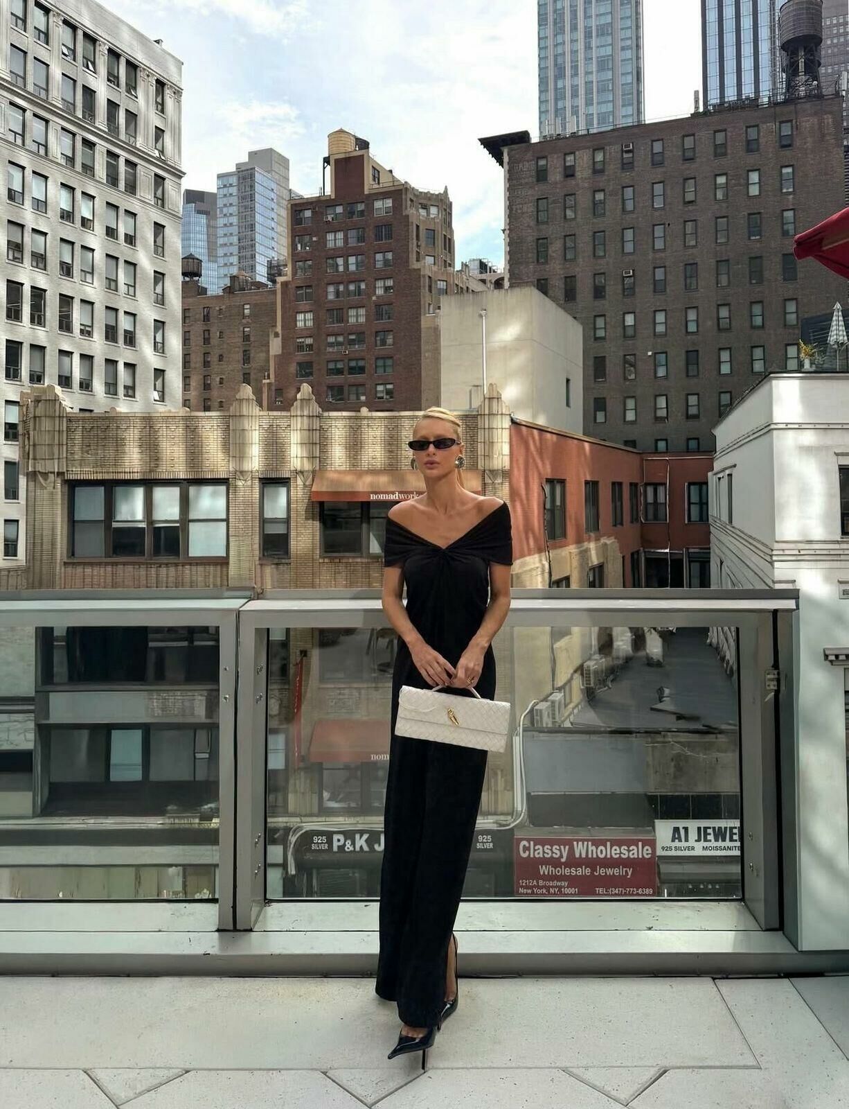 Imagem de Vestido longo Com Nó Frontal e Sobreposição Preto Zen